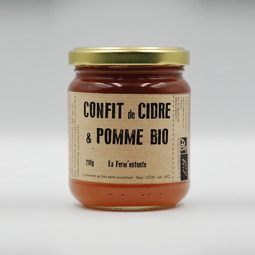 Confit de cidre &pomme bio