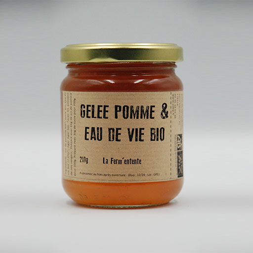 Gelée pomme & eau de vie bio